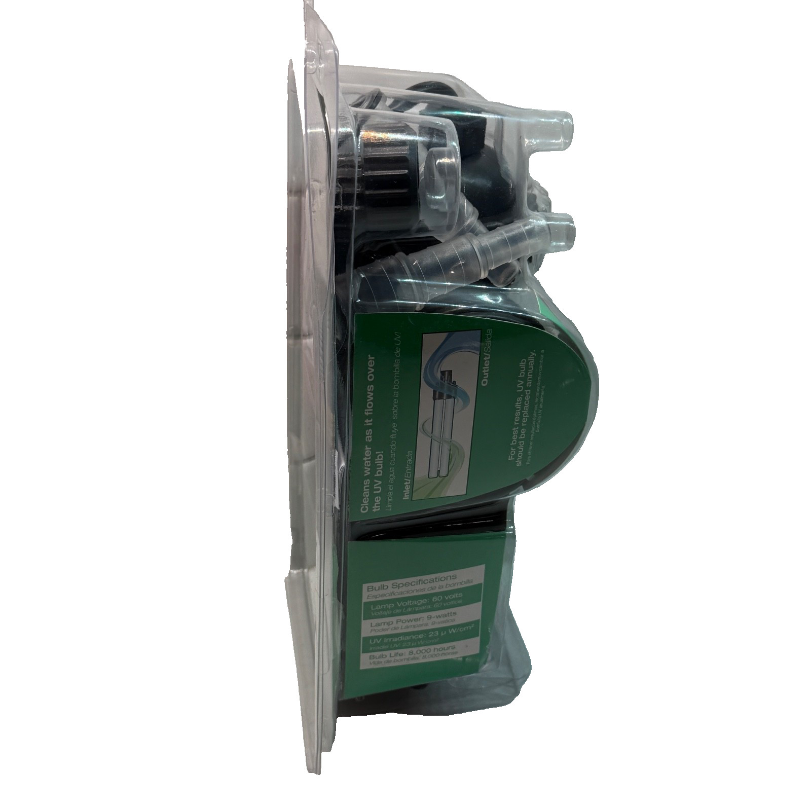 TotalPond #52301 UV Pond Clarifier For Ponds Up To 2000 Gallons 1/2”-1”Tubing