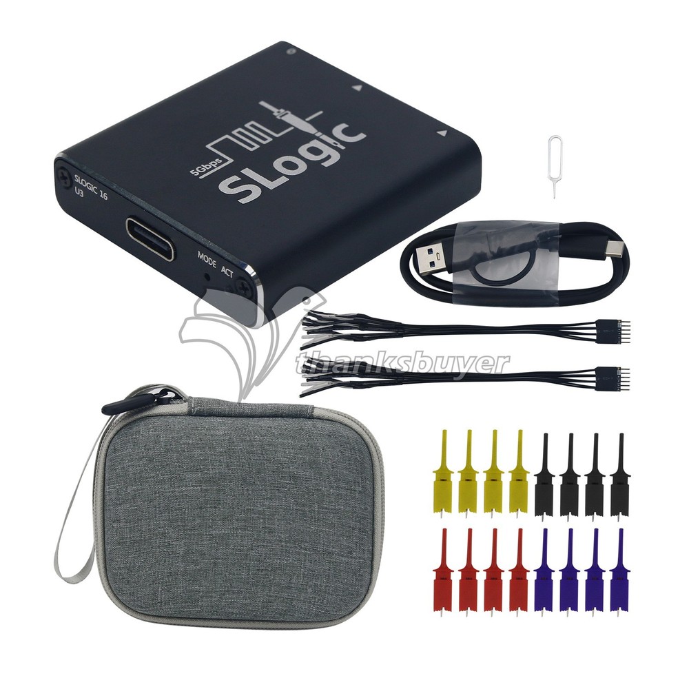 Sipeed SLogic16U3 Mini 16CH High Speed USB3.0 Logic Analyzer 800M Sampling Rate