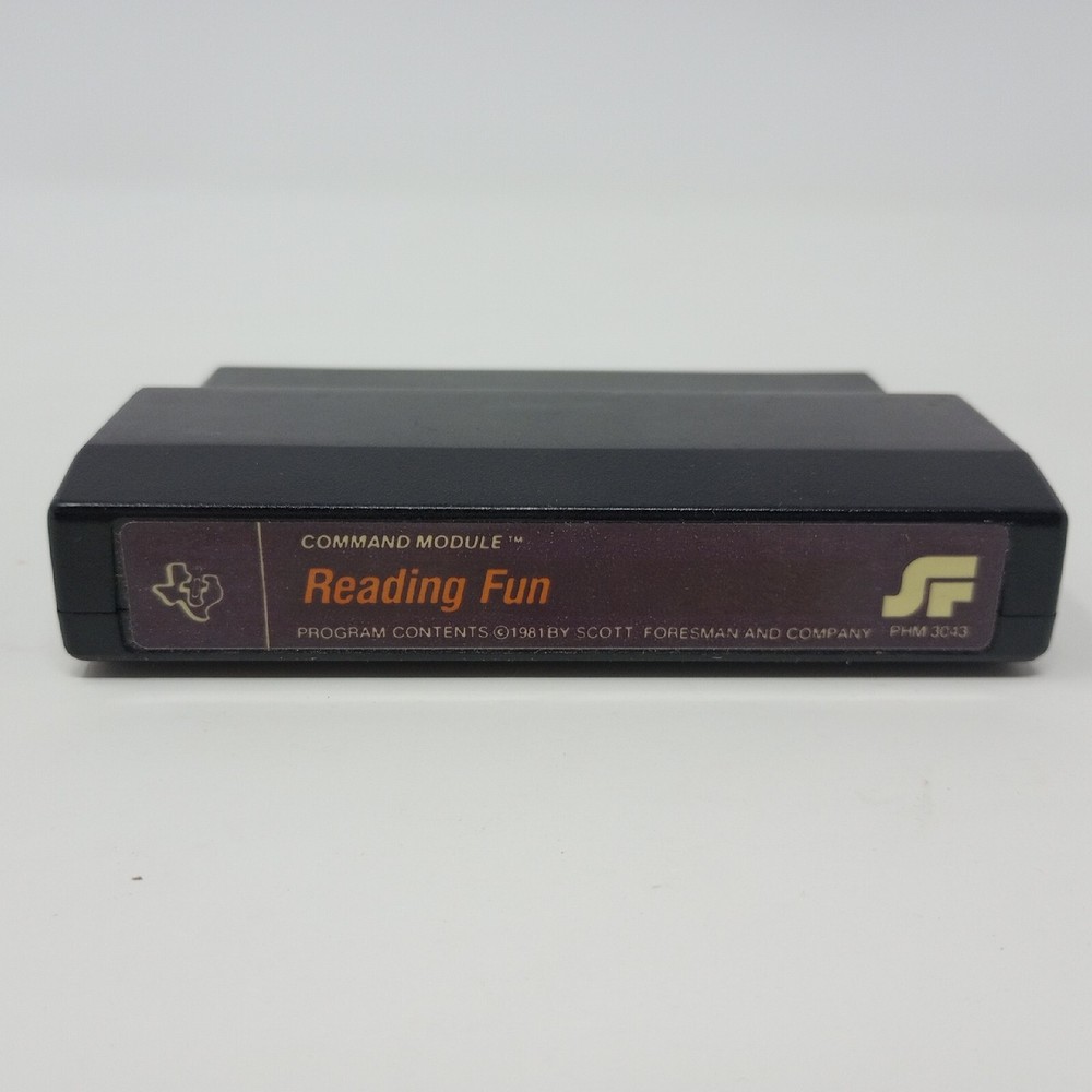 Texas Instruments Command Module Reading Fun PHM 3043 Untested