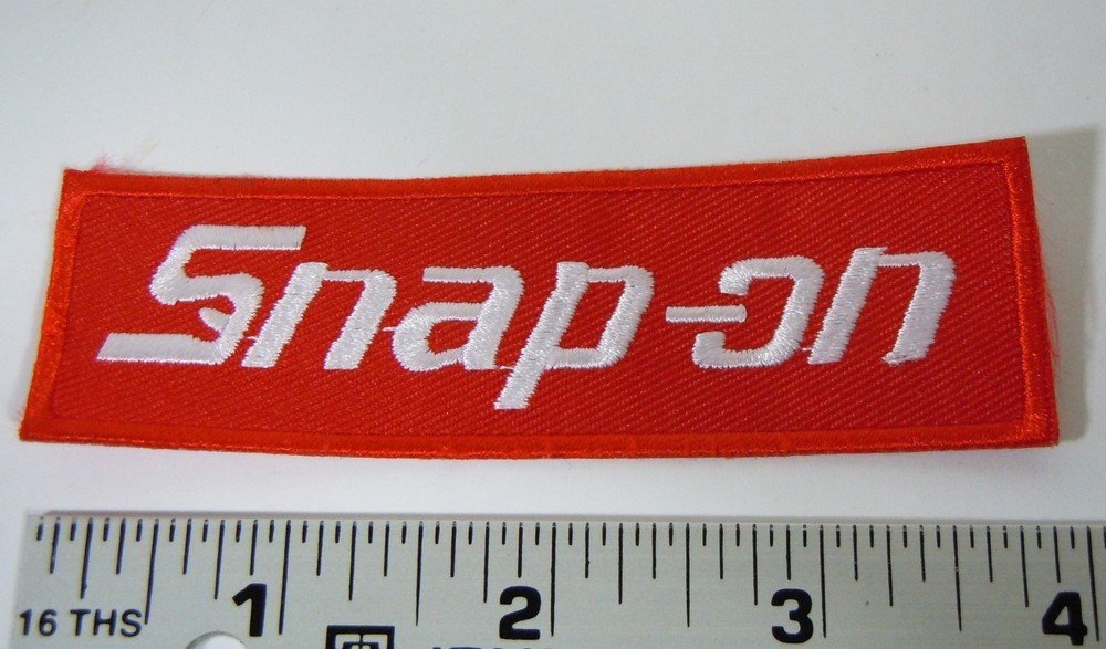 SNAP-ON Tools Iron On Embroidered Uniform-Jacket Patch 4" x 1.25"