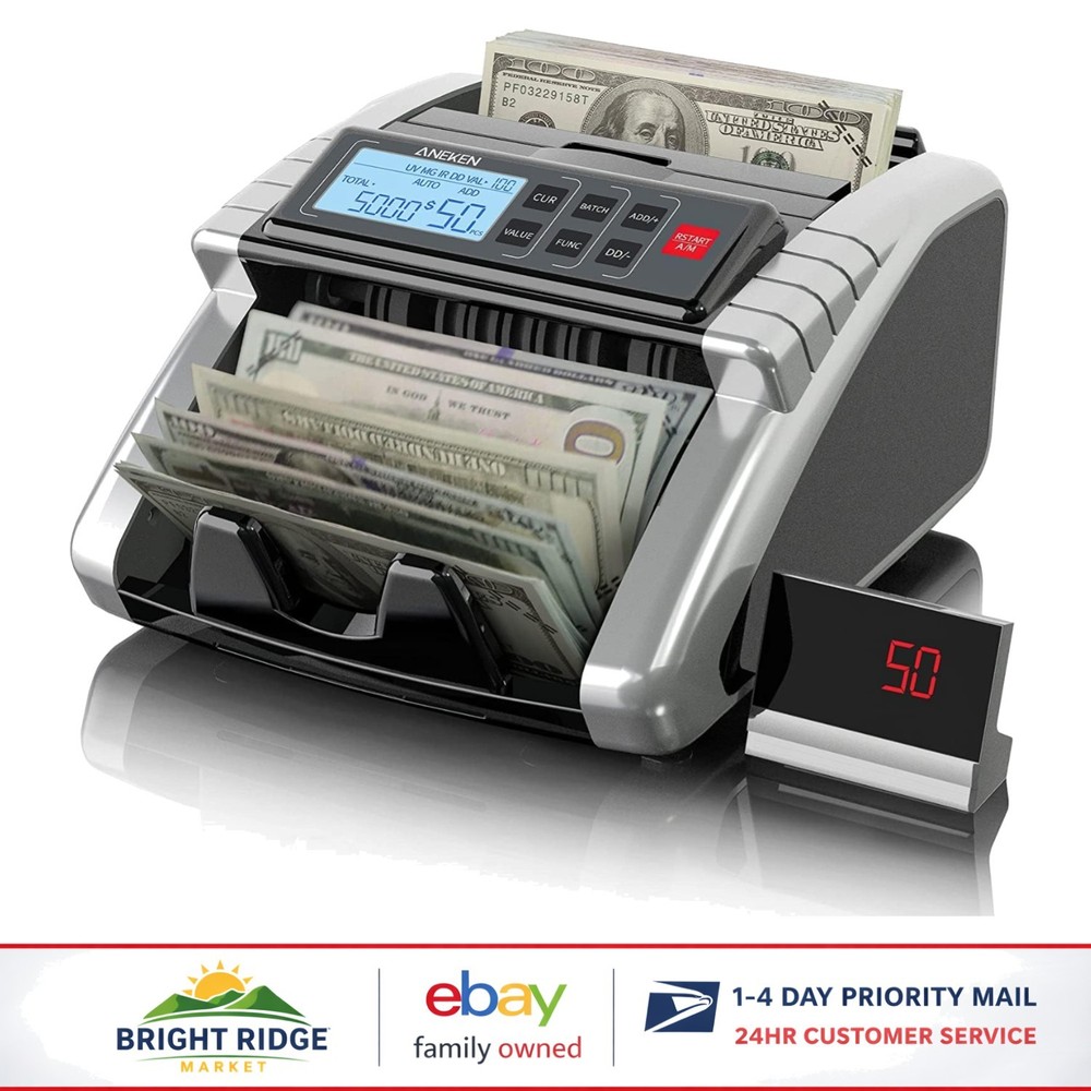 Money Counting Device with High Efficiency Motor and User-Friendly Interface