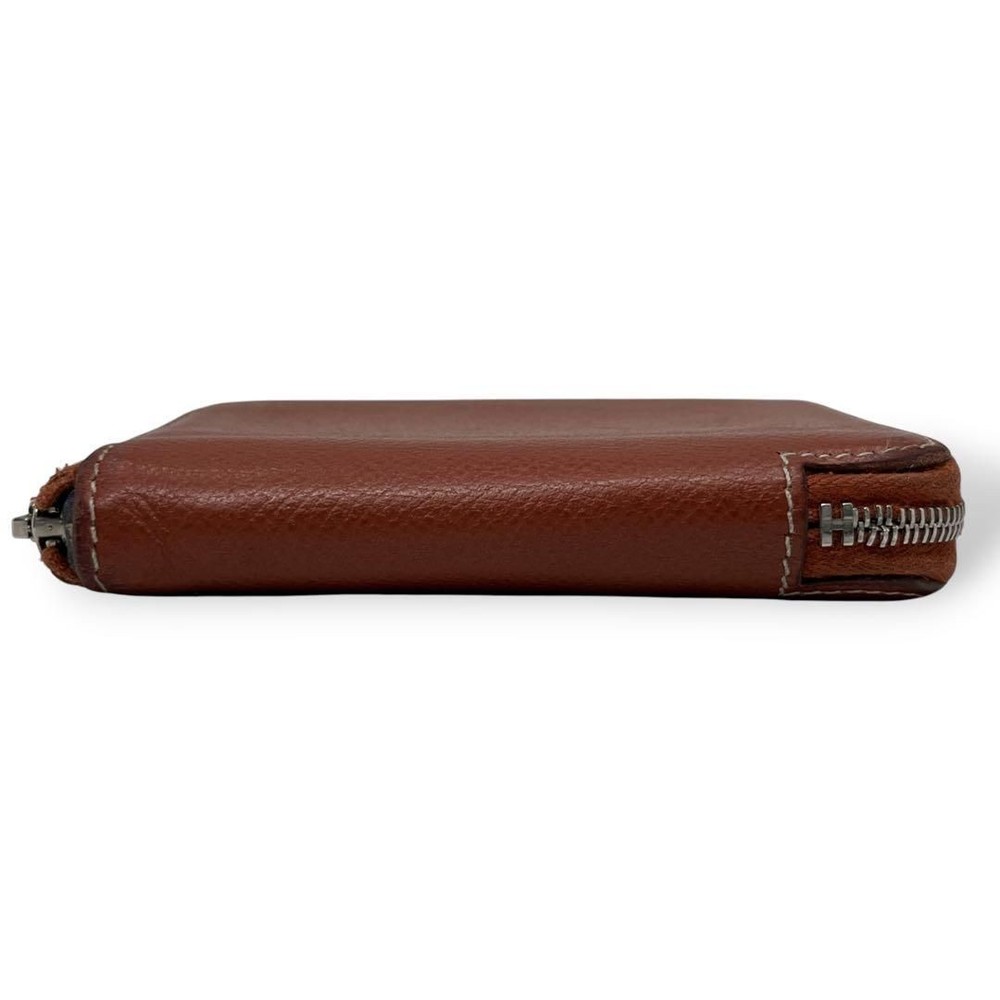 Azap Coin Case Silk In Compact Round Zip Leather