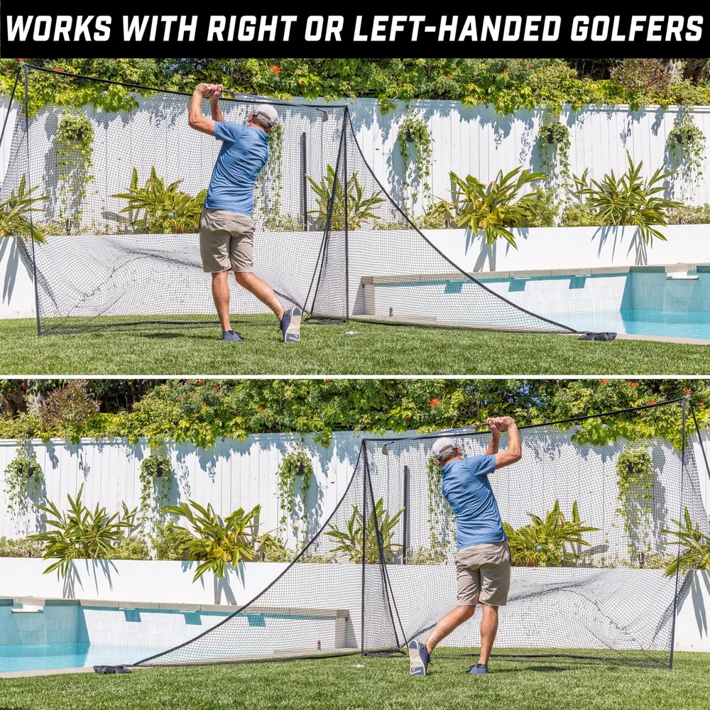 Shank Net Attachment for Golf Hitting Nets Black