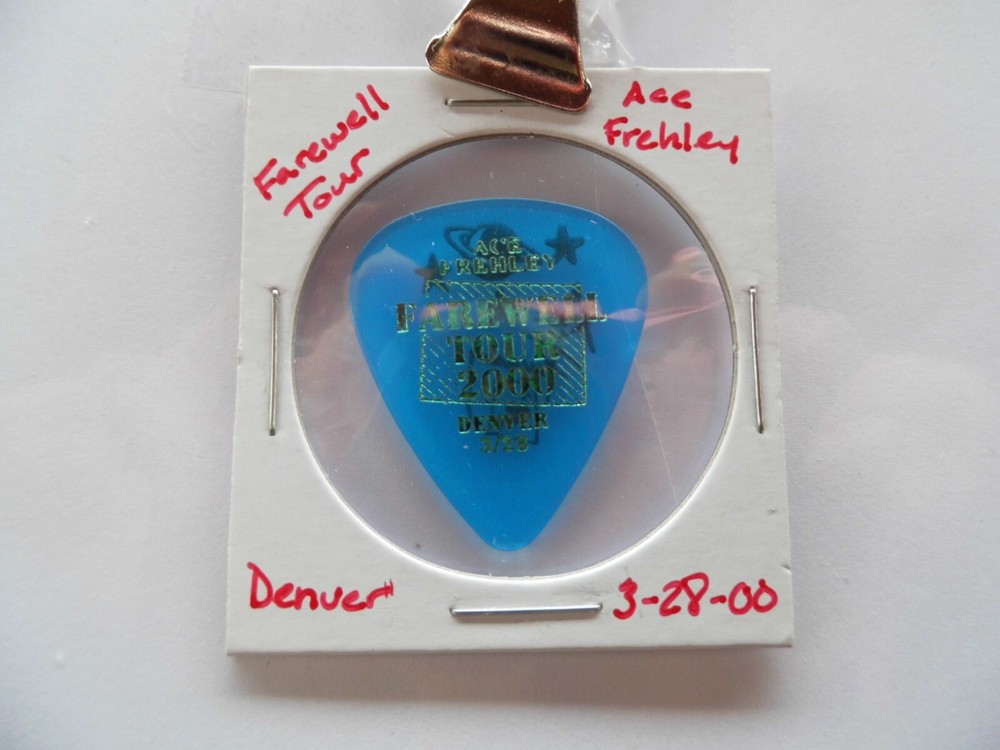 KISS "ACE FREHLEY" GUITAR PICK~3/28/00 READ DESCRIPTION (3/11)