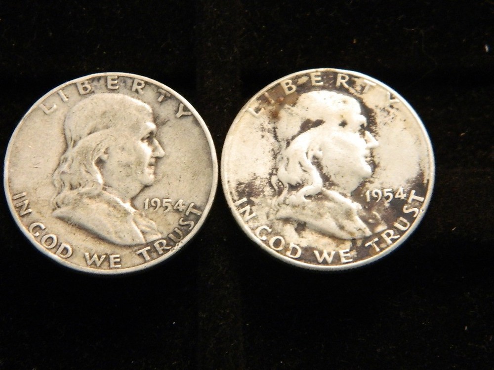 20 - 1950's Mixed Dates 90% Silver Franklin Half Dollar