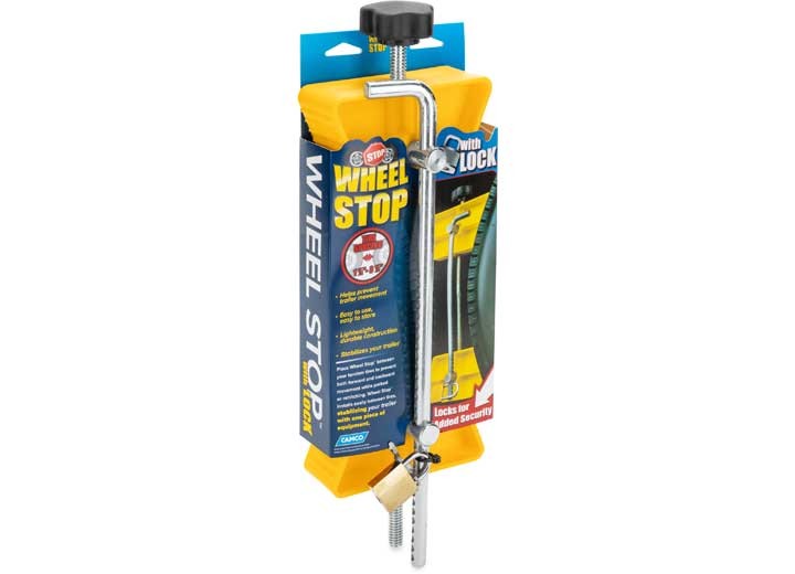Camco 44653 Small Wheel Stop w/Locking Feature