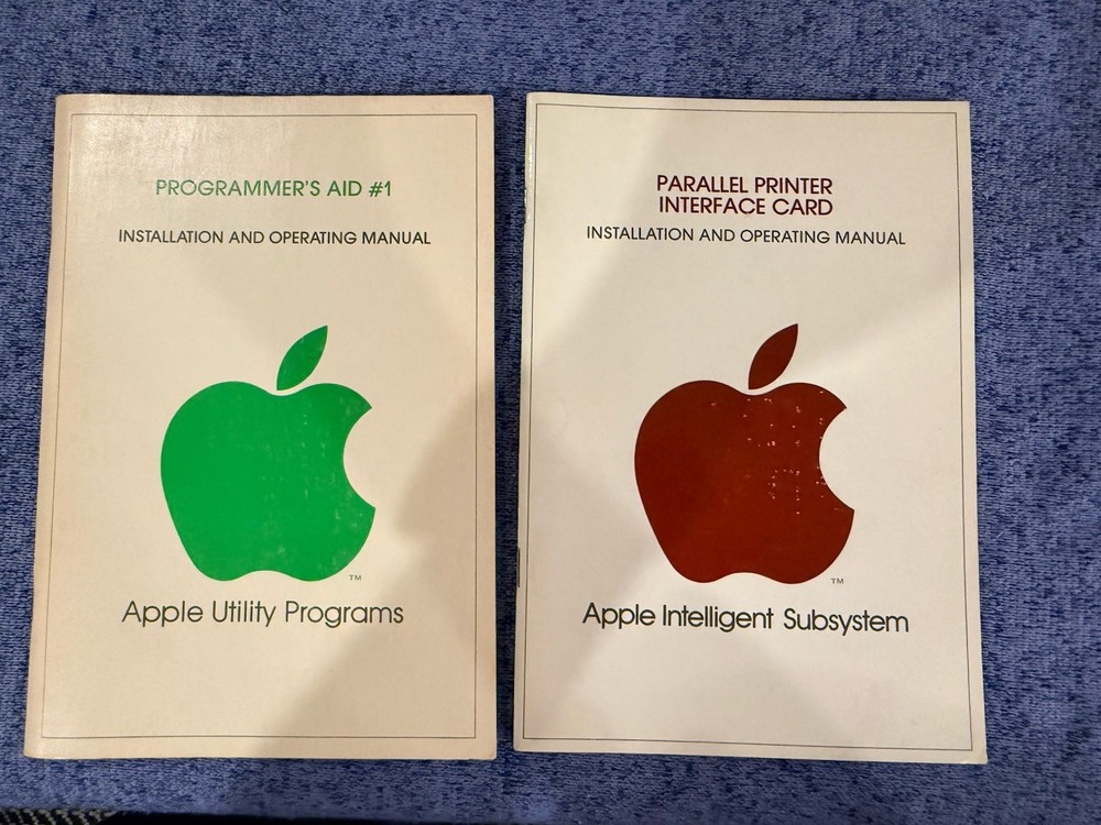 by Apple II Programmer's Aid #1 Manual & Parallel Printer Installation Manual