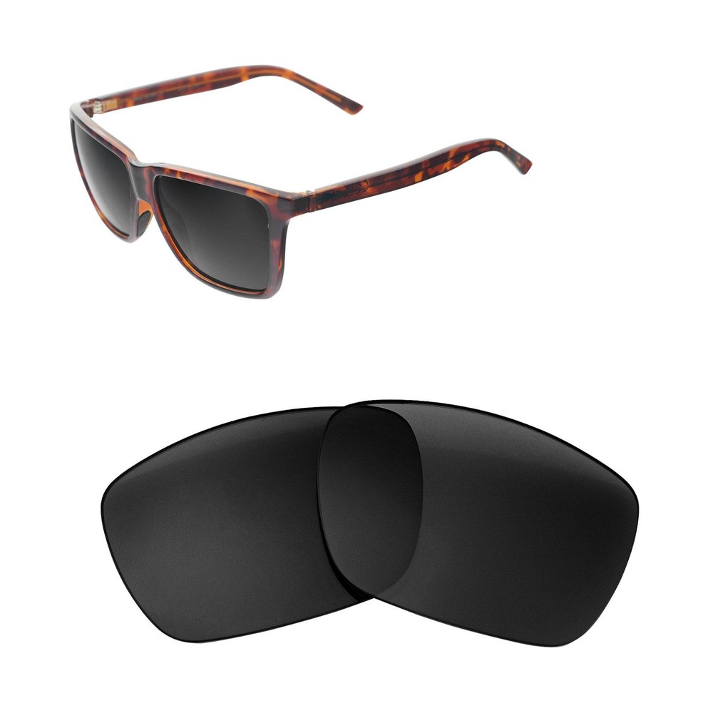 Walleva Black Polarized Replacement Lenses For Prada Conceptual SPR510