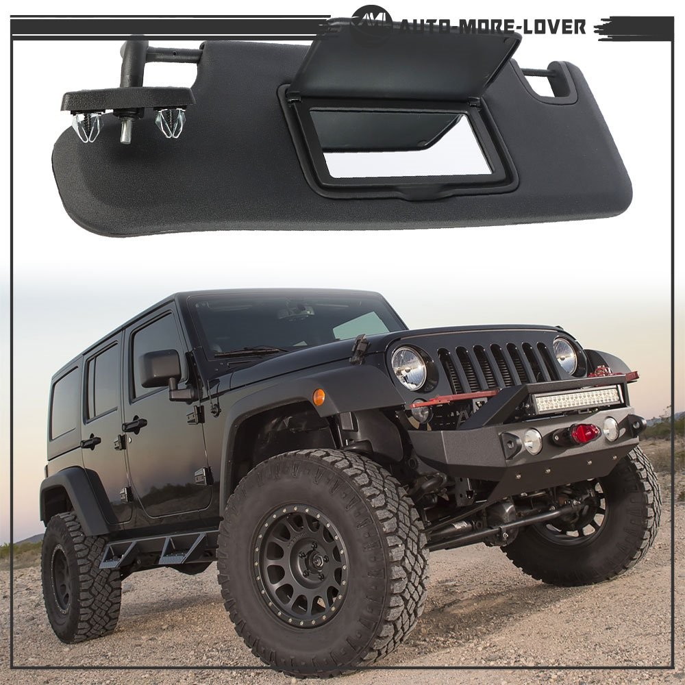 For Jeep Wrangler JK 2007-2018 Front Left Driver Sun Visor Replace 6CJ07DX9AA