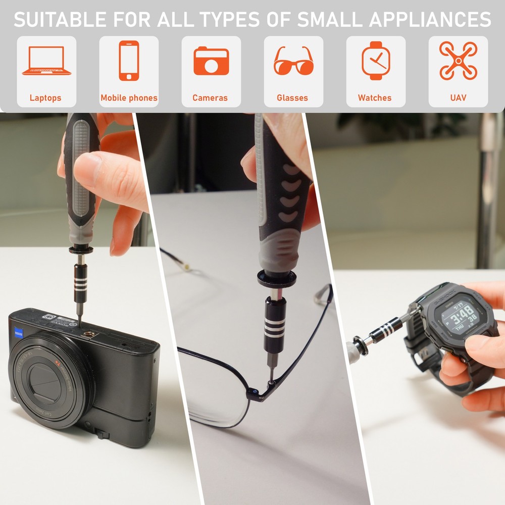 130/150 in 1 Precision Screwdriver Set Electronics Repair Kit S2 Bits Tool Case