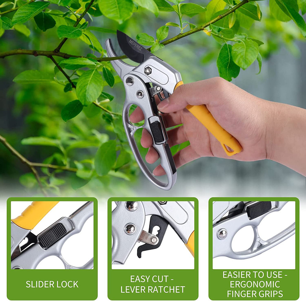 Germany Pruning Shears, Arthritis Weak Hand Snips, Work 3 Times Easier, 1-Inch C