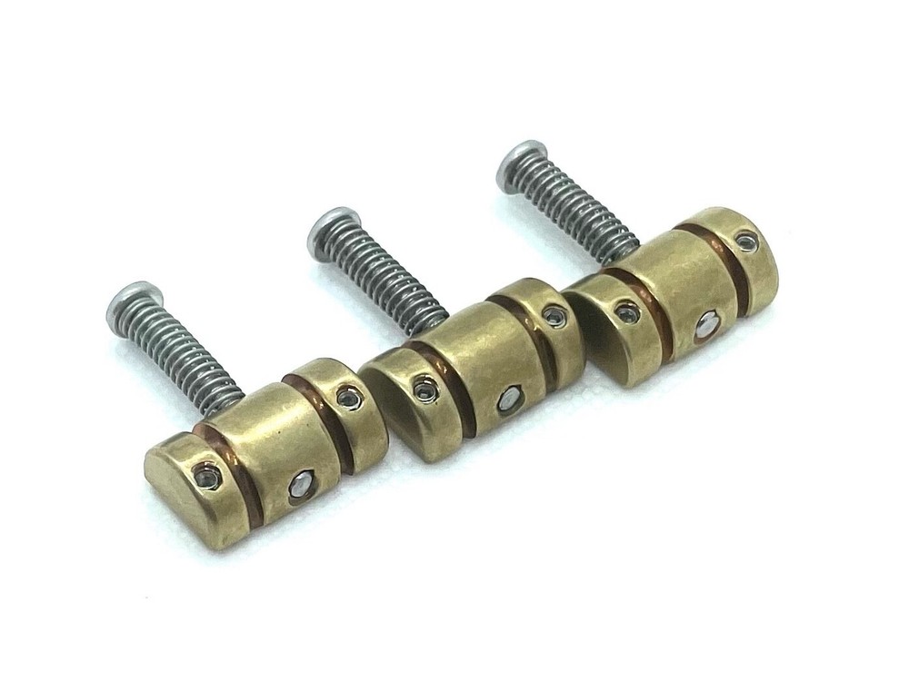 Bensonite Compensated Telecaster Saddles - Brass