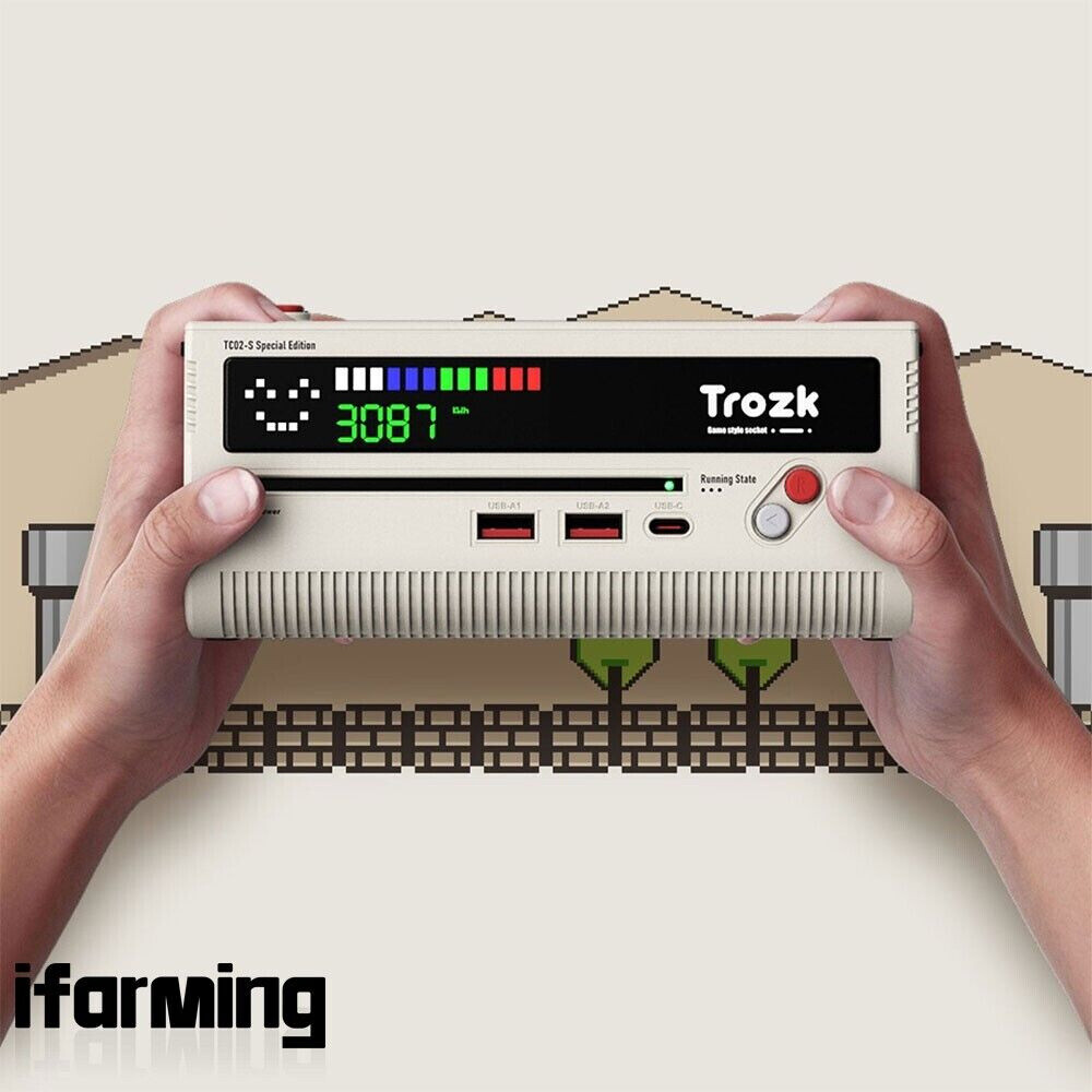 TC-02 Game Style Power Socket Multi-functional Fast Charging Power Socket 20W