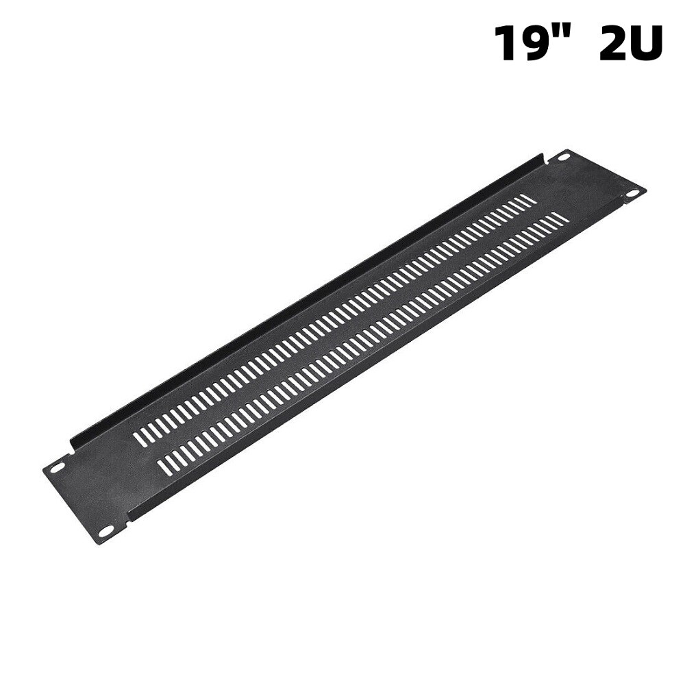 2U Blank Rack Mount Panel Spacer Vented for 19" Server Network Rack Cabinet