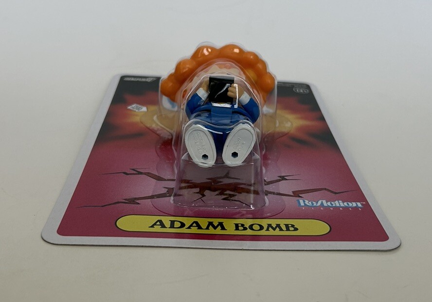 Super 7 Garbage Pail Kids ADAM BOMB (Blue Suit) 5" Reaction Figure GPK