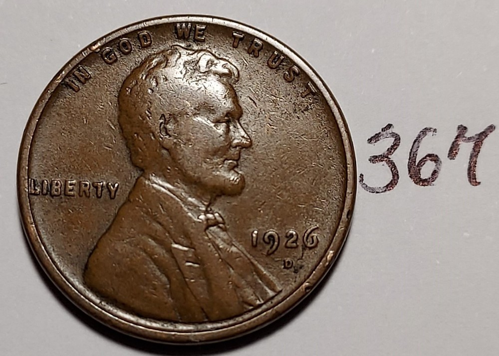 1926-D Lincoln Wheat Cent    #367
