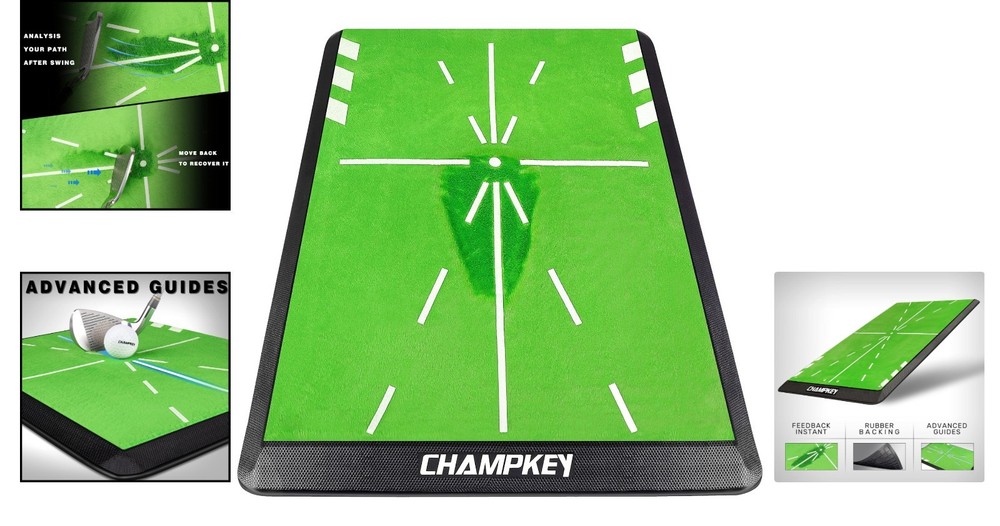 Foldable Golf Hitting Mat 13" x 17" - Ideal for Swing Feedback and Training