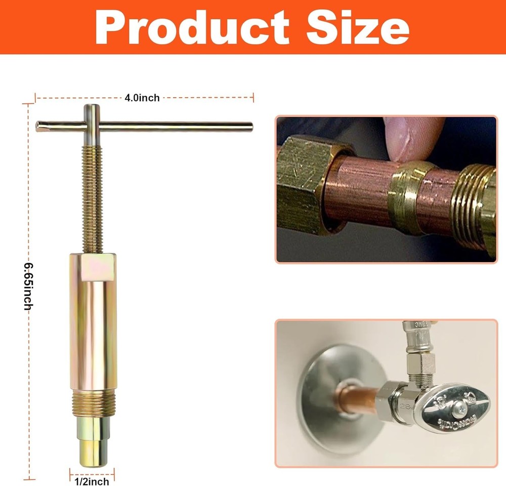 Plumbing Tools Compression Ring Removal Tool for Sleeve Puller Remover 1/2-Inc