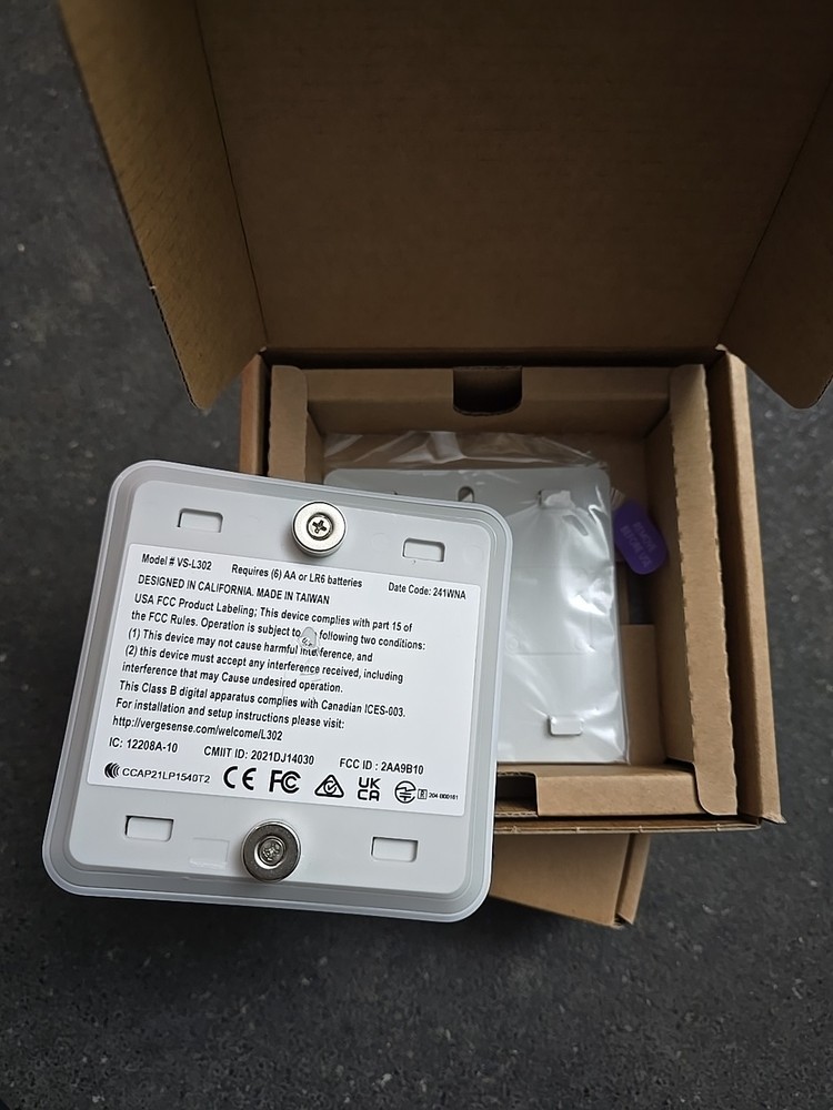 2x Lot Vergesense Occupancy Sensor Vs-L302