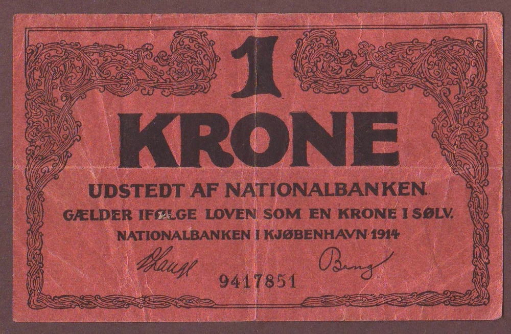 DENMARK  1 Krone 1914