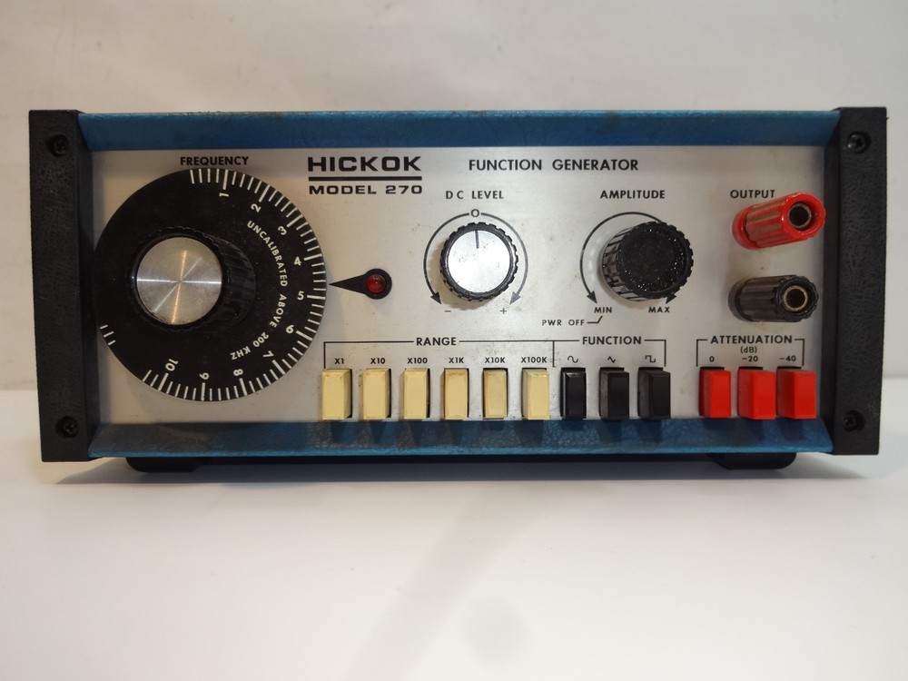 HICKOK Model 270 Function Generator Manual and Schematic tested by Eddie Mikells