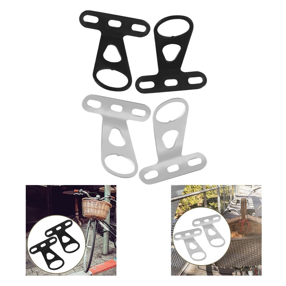 2Pcs Bike Front Basket Fixed Holder Support Brackets for Hardware Riding