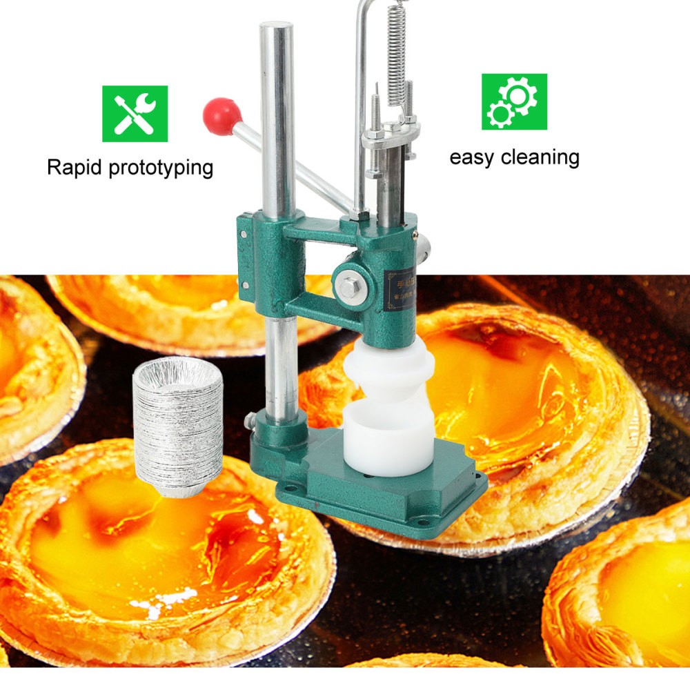 Egg Tart Pressing Machine Manual Maker Custard Tart Shell Mold, Hand Press Tool