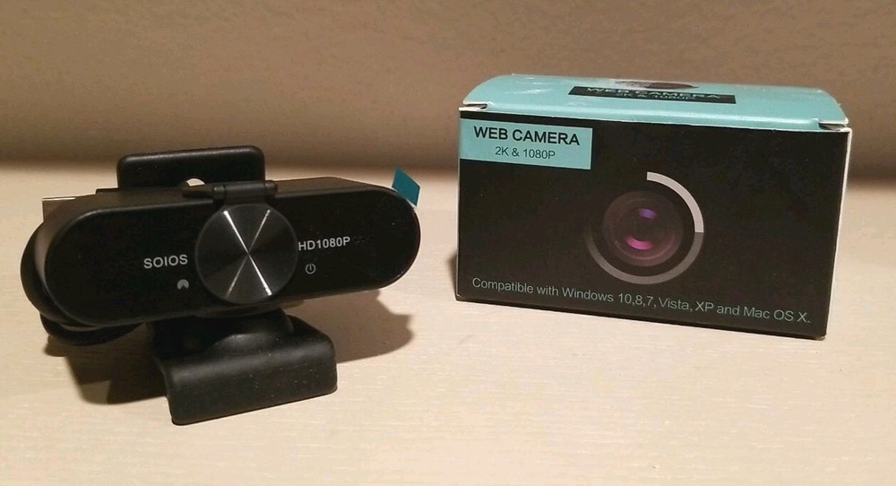2k / 1080P Webcam, Flex Clip, For Win/Mac