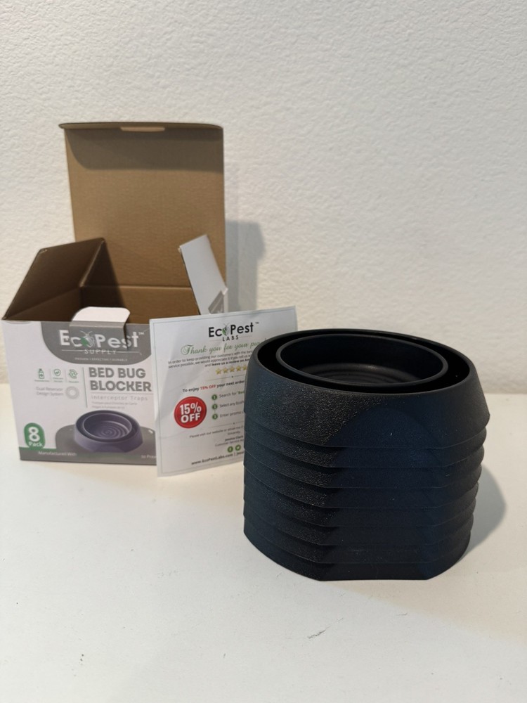 Bed Bug Interceptors – 8 Pack | Bed Bug Blocker (Pro) Interceptor Traps | Insect