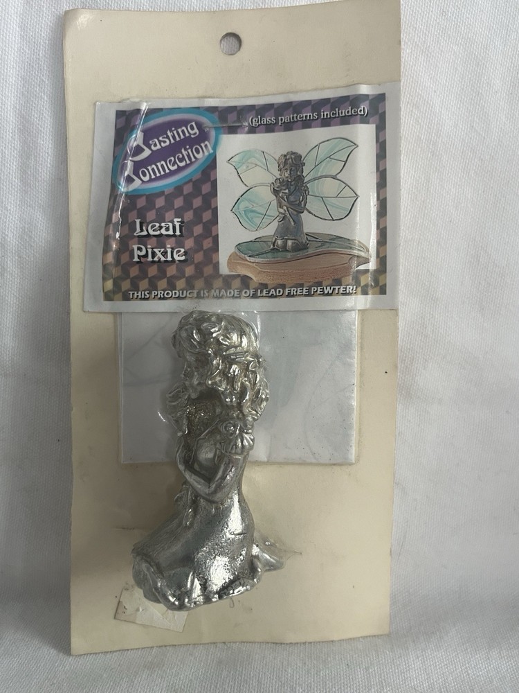 Casting Connection Pewter Leaf Pixie Cast Sculpture Stained Glass Add Wings