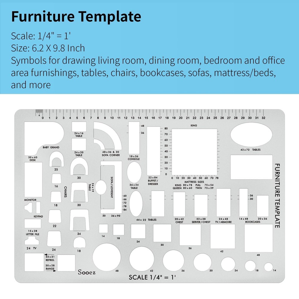 Sooez Architectural Templates, House Plan Template, Interior Design Yellow