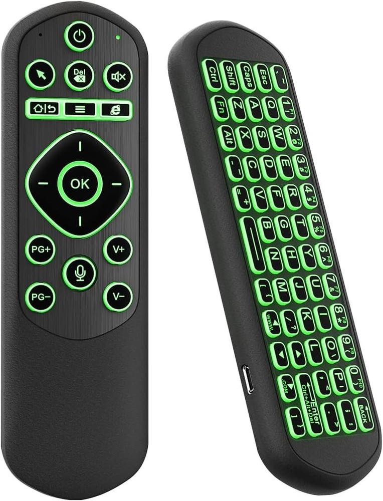 Air Mouse and Bluetooth Universal Remote Backlit 2.4G USB Control PC TV