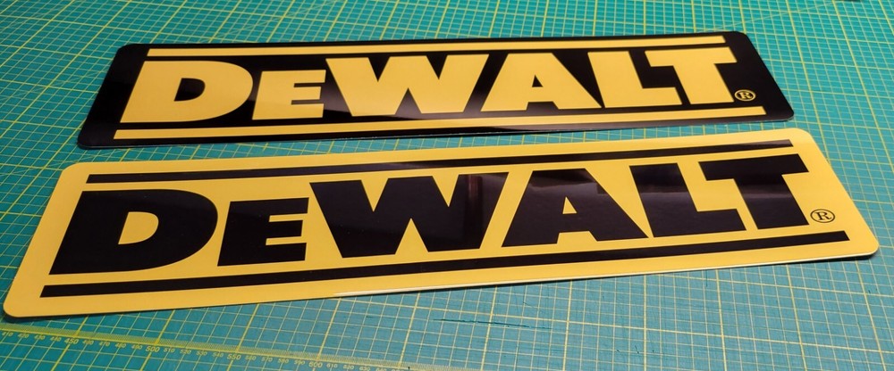 DeWalt Aluminum Sign 6" x 23"