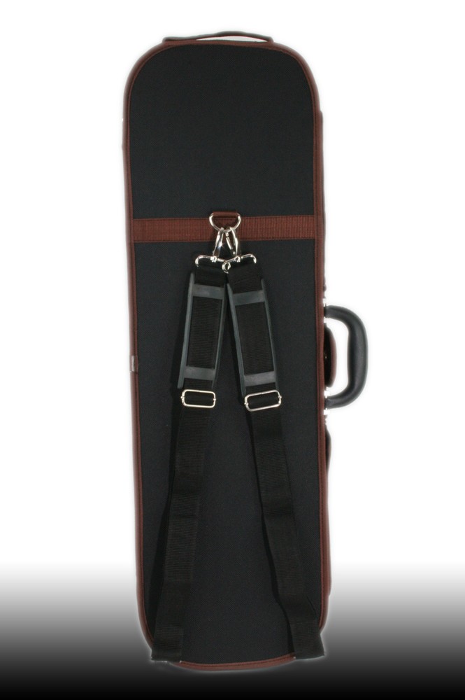 Petz Rectangular 4/4 Violin Case, Violin Case, Violin Case Case, Black/Red