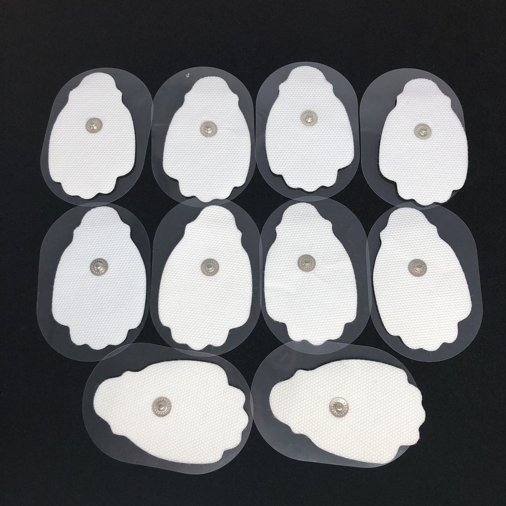 40 Large Snap On Electrode Pads Replacement For Tens Unit Machine Pulse Massager