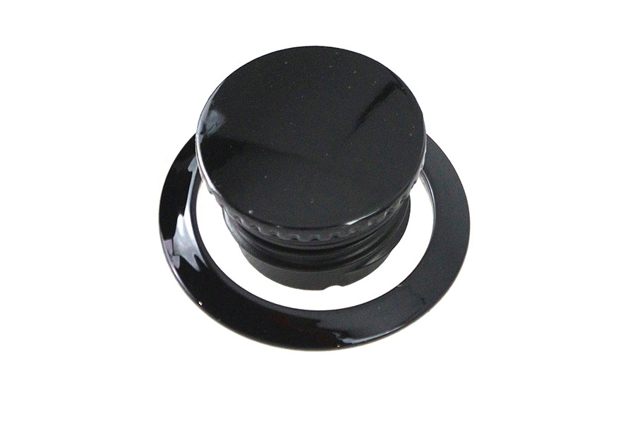 Flush Mount Gas Cap Black fits Harley Davidson