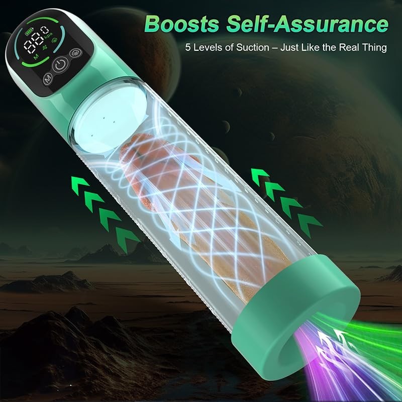 Vacuum Electric Penis Pump Digital rechargeable Male Men Penis Enlarger Growth