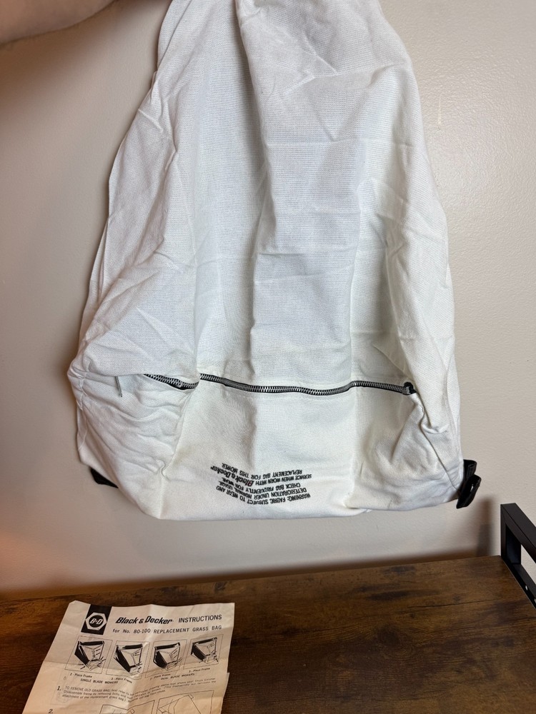 Black and Decker No.80-100 Replacement Grass Bag