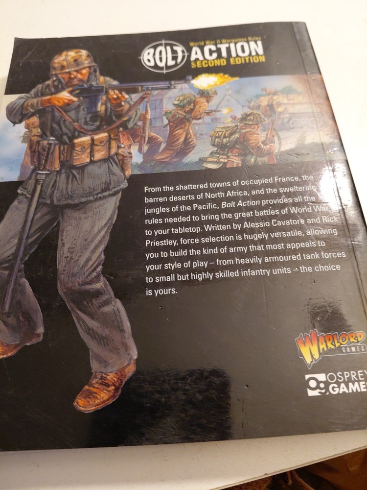 warlord games bolt action world war 2 Paperback