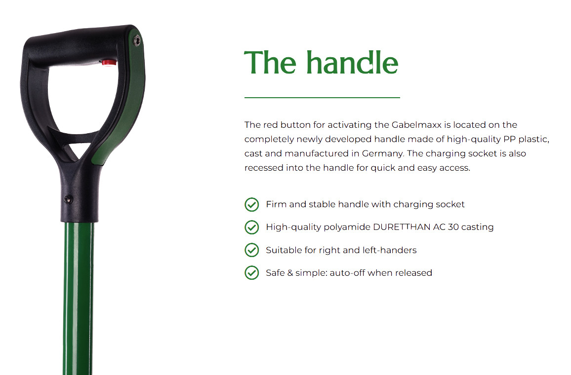 Gabelmaxx Vibrating Manure Fork Stall Shaker Apple Picker Pitchfork German Made