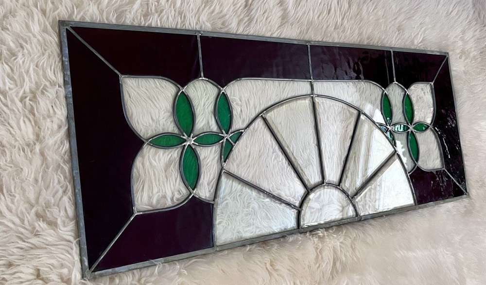 Stain Glass 41 1/2”x 16” Un Framed