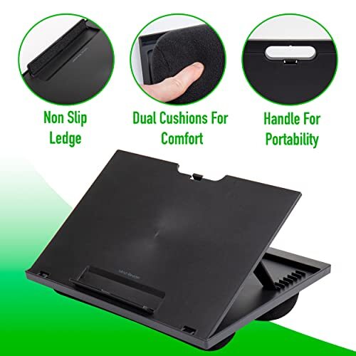 Laptop Cushion Desk Bed Pillow Cushioned Lap Tray Adjustable Stand 8 Position