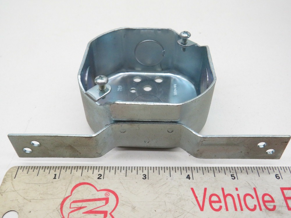 Orbit 3RB-50-FB Octagonal Octagon Box with FB Bracket Drawn 3" Dia, 1-1/2" Deep