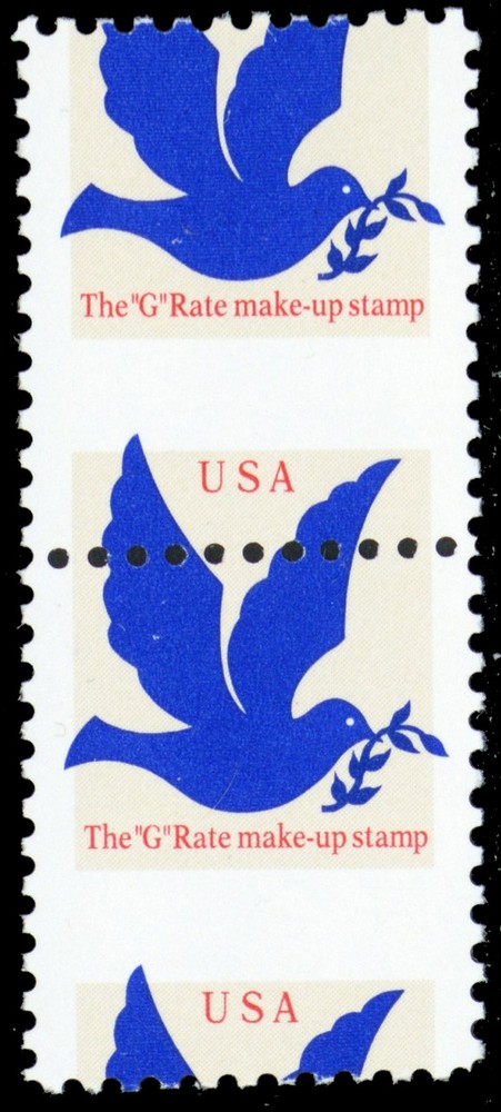 2877, Mint NH Large Perforation Shift Freak Error Pair * Stuart Katz