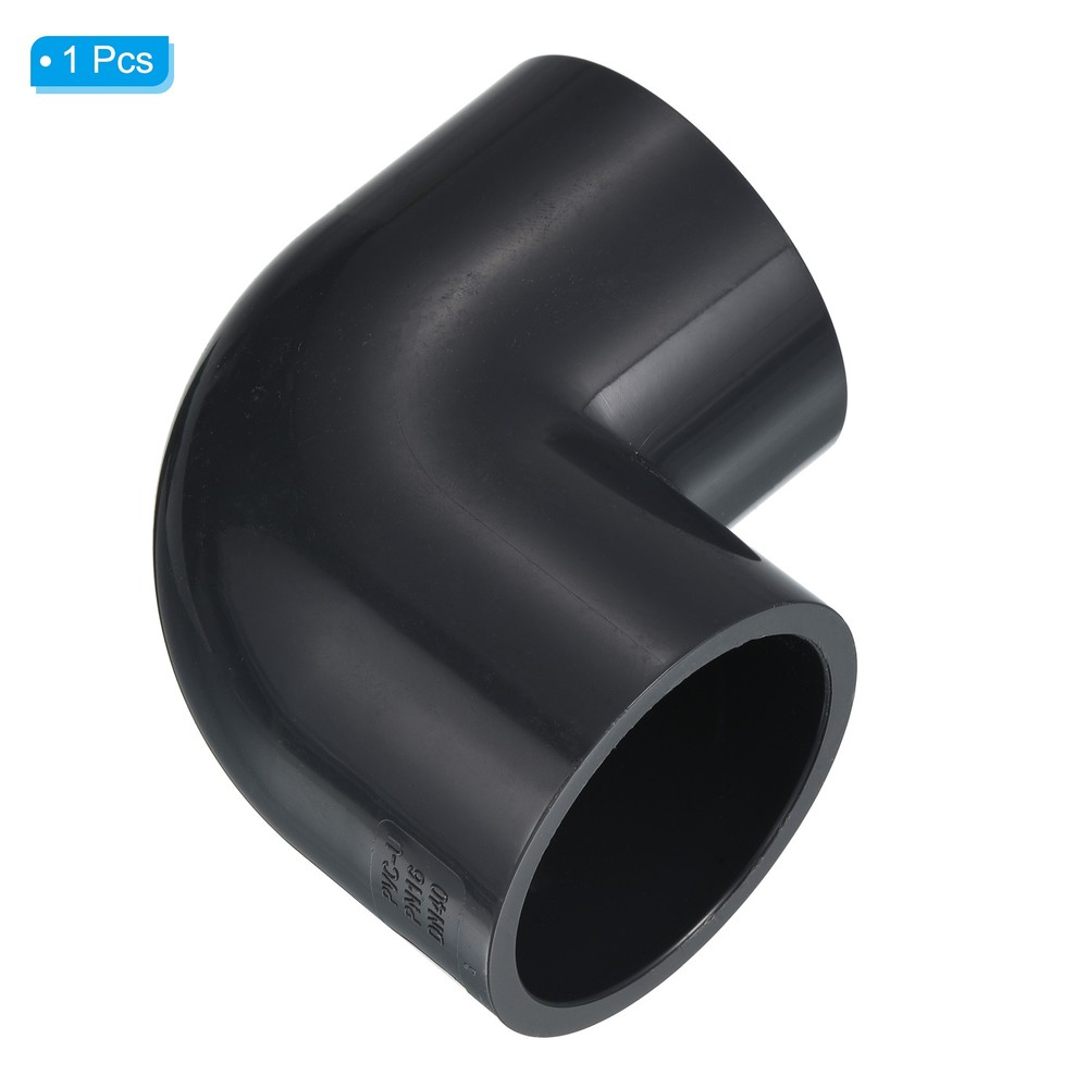 UPVC Pipe Fitting Elbow 50mm Socket 90 Degree Adapter Connector Gray