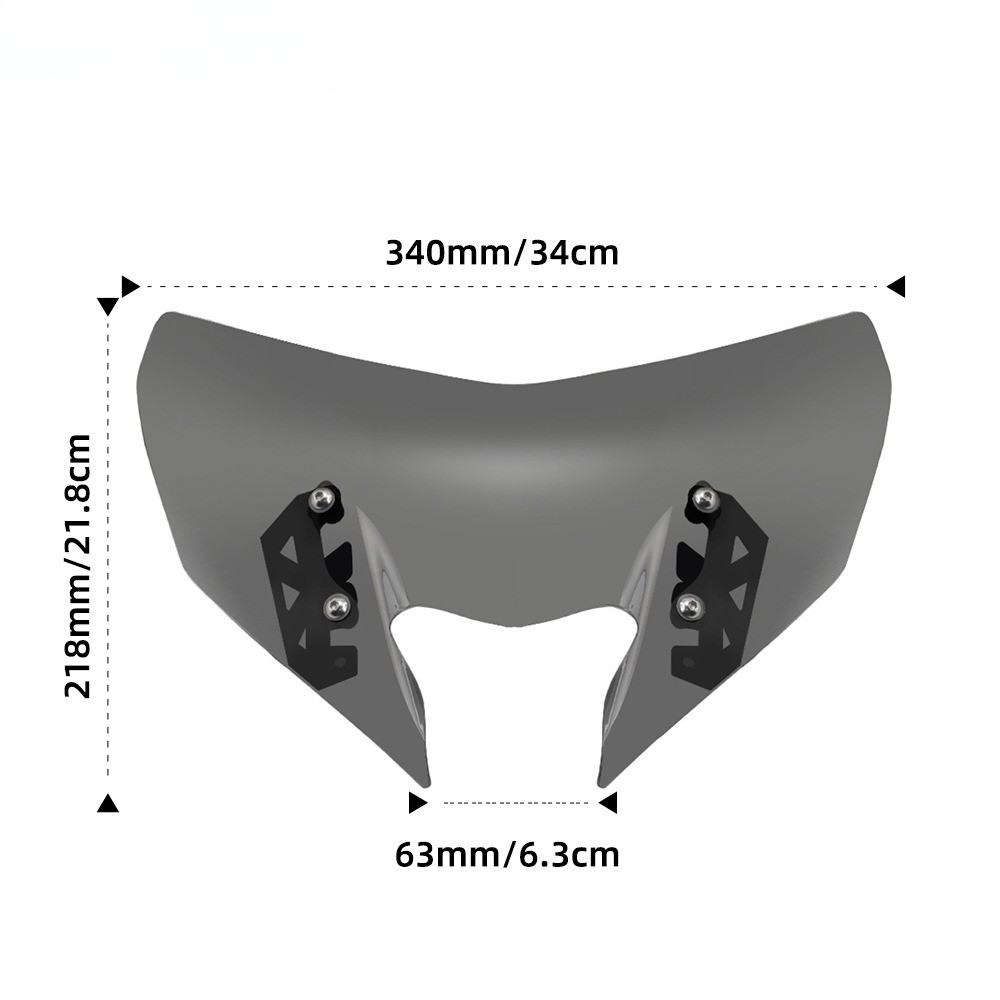 Motorcycle WindScreen Windshield Deflector For MT09 17-20>
