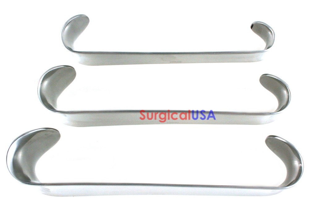 Kit of 3 Roux Retractors Double Ended Assorted Sizes Small Medium Large