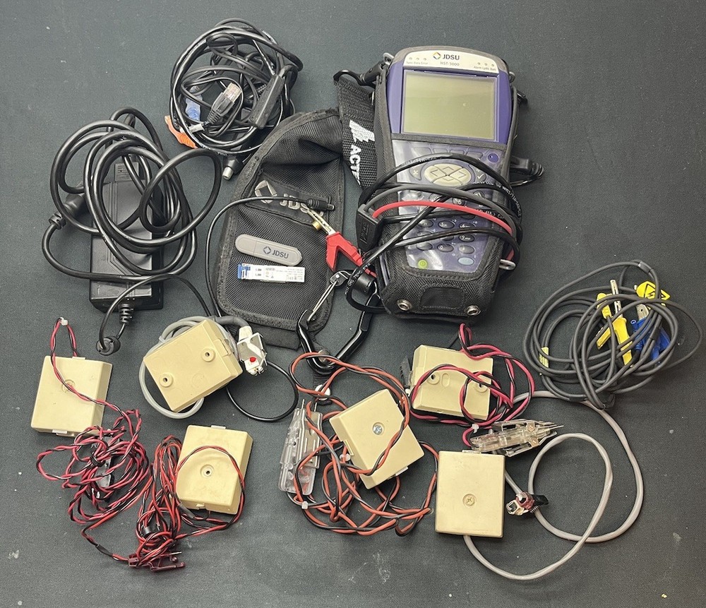 JDSU HST-3000C Handheld Services Tester + Accessories And Case Untested
