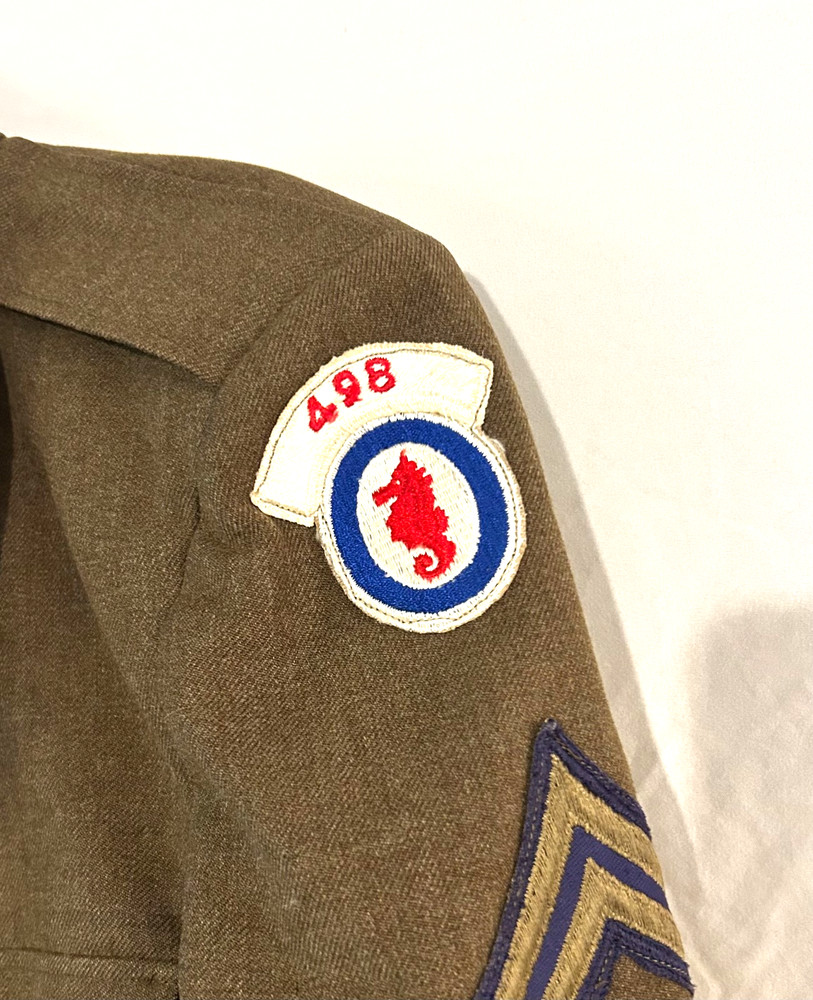 Post-WWII US 498th Engineer Special Brigade Ike Jacket / Uniform