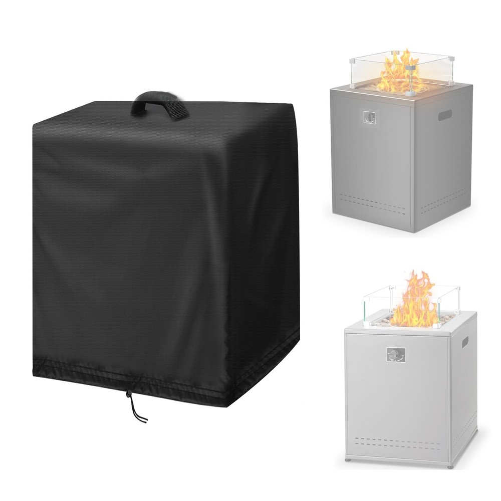 Fire Pit Table Cover for Electactic 20" Square Smokeless Propane Fire Pit Tab...